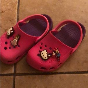 Used crocs toddler shoes C9